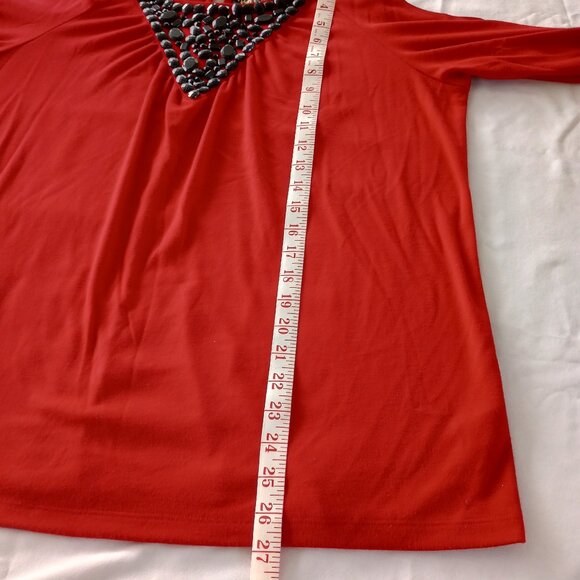 Bob Macke Cold Shoulder Pull Over Blouse - Picture 6 of 8